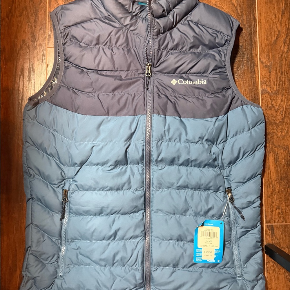 Columbia Mens Blue Puffer Vest